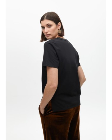 Camiseta Negra Tigre Lentejuelas