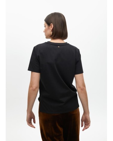 Camiseta Negra Tigre Lentejuelas