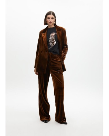 Camiseta Negra Tigre Lentejuelas