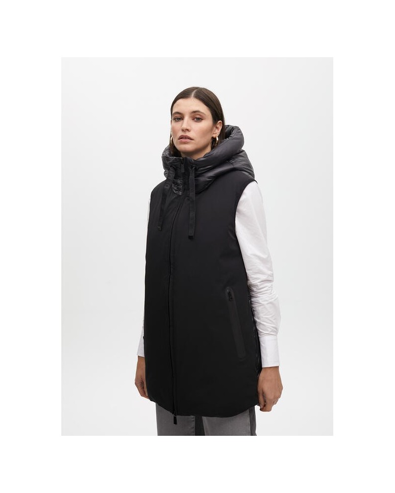 Chaleco Plumas Doble Tejido