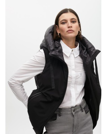 Chaleco Plumas Doble Tejido