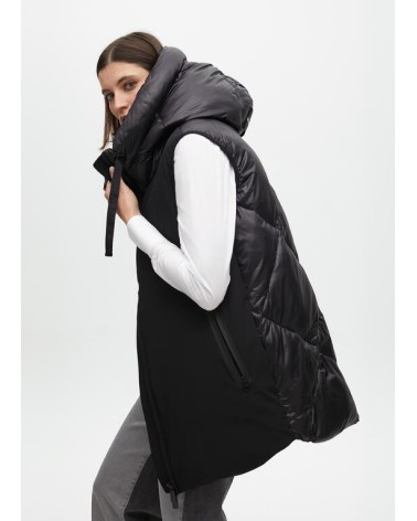 Chaleco Plumas Doble Tejido