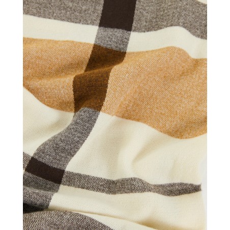 Bufanda Cuadros Mostaza