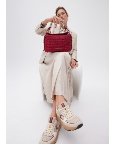 Bolso Tweed Rojo