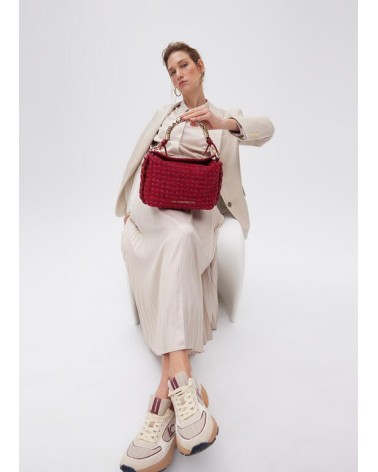 Bolso Tweed Rojo