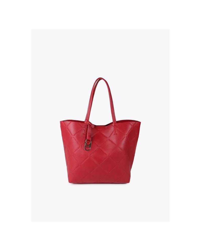 Bolso Shopper Rombos Rojo