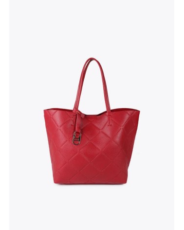 Bolso Shopper Rombos Rojo
