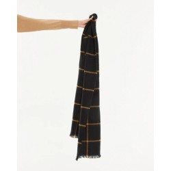 Bufanda Bicolor Negra y Mostaza