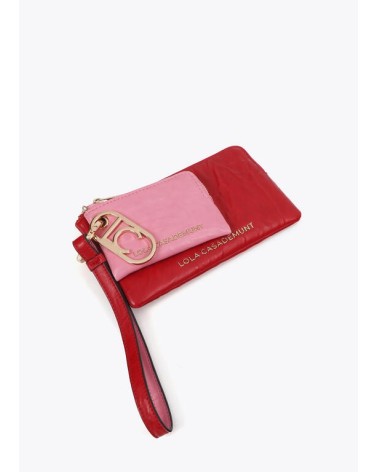 Cartera Roja Con Monedero