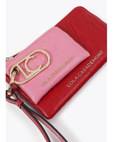 Cartera Roja Con Monedero