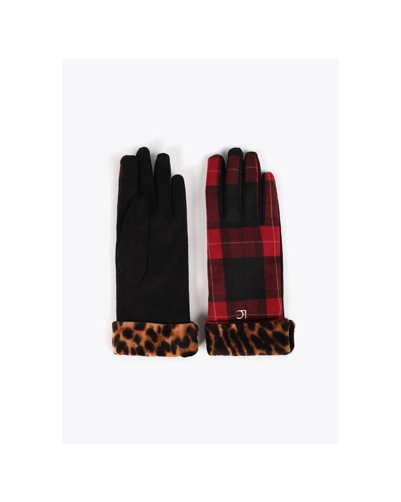 Guantes Tartán y Leopardo