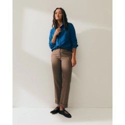 Pantalón Recto Cuadros