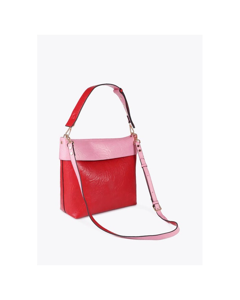Bolso Hobo Bicolor Rosa