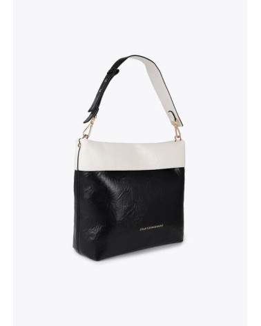 Bolso Hobo Bicolor Negro