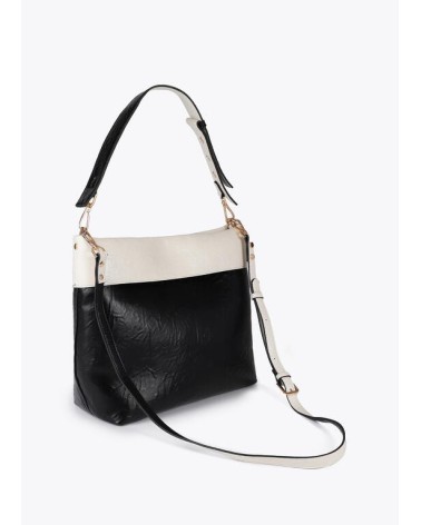 Bolso Hobo Bicolor Negro