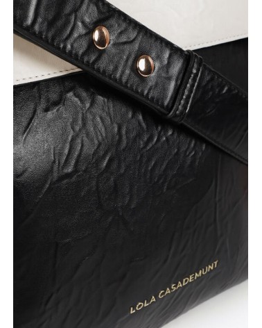 Bolso Hobo Bicolor Negro