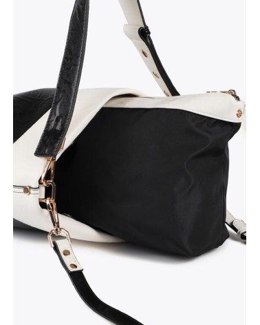 Bolso Hobo Bicolor Negro