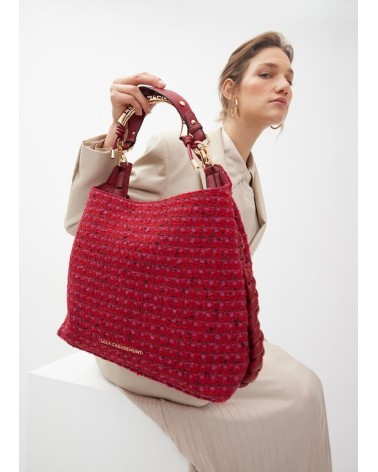 Bolso Shopper Tweed Rojo