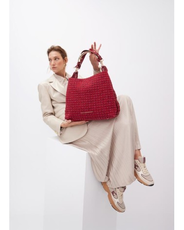 Bolso Shopper Tweed Rojo