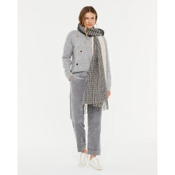 Bufanda Cuadros Bicolor N/B