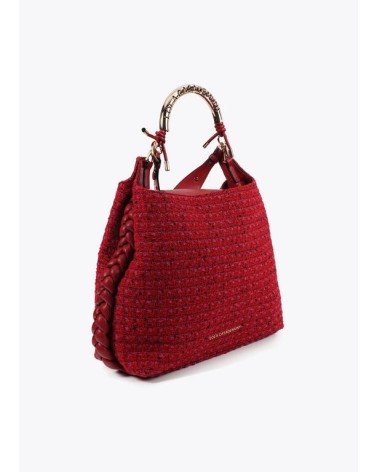 Bolso Shopper Tweed Rojo