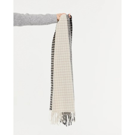 Bufanda Cuadros Bicolor N/B