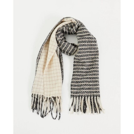 Bufanda Cuadros Bicolor N/B