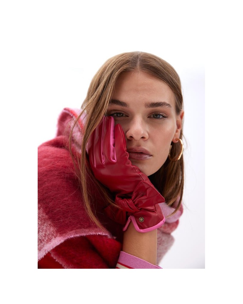 Guantes Lazo Rojo/Rosa