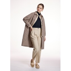 Gabardina Recta Cuadros