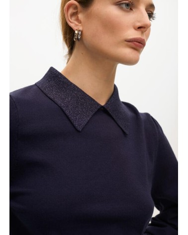 Jersey Azul Manga Abullonada