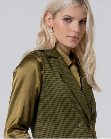 Chaleco Cruzado Pata Gallo