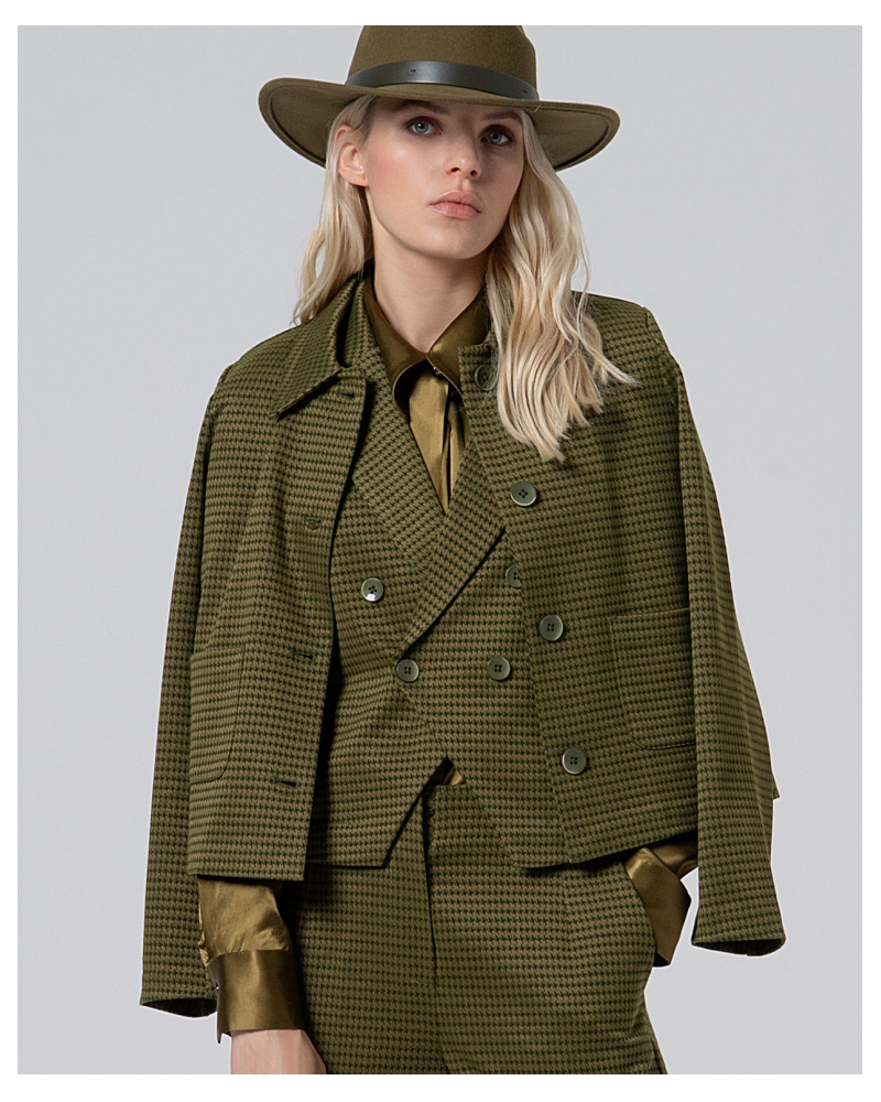 Chaqueta Pata Gallo Verde