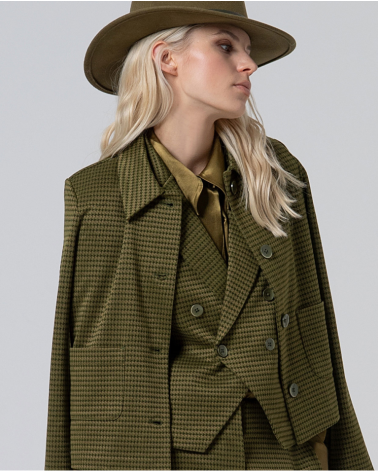 Chaqueta Pata Gallo Verde