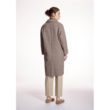 Gabardina Recta Cuadros
