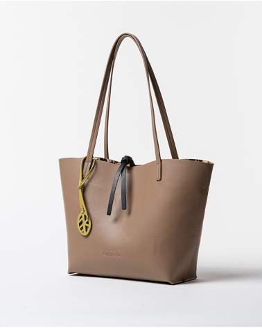 Bolso Shopper Kaki Reversible