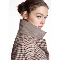 Gabardina Recta Cuadros