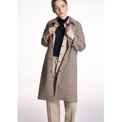 Gabardina Recta Cuadros