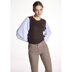 Pantalón Entallado Cuadros