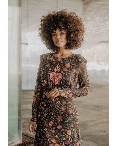 Vestido Tul y Flores