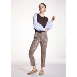 Pantalón Entallado Cuadros