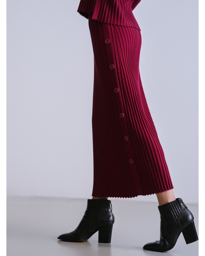 Falda Canalé Fucsia