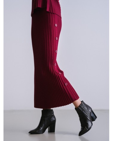 Falda Canalé Fucsia