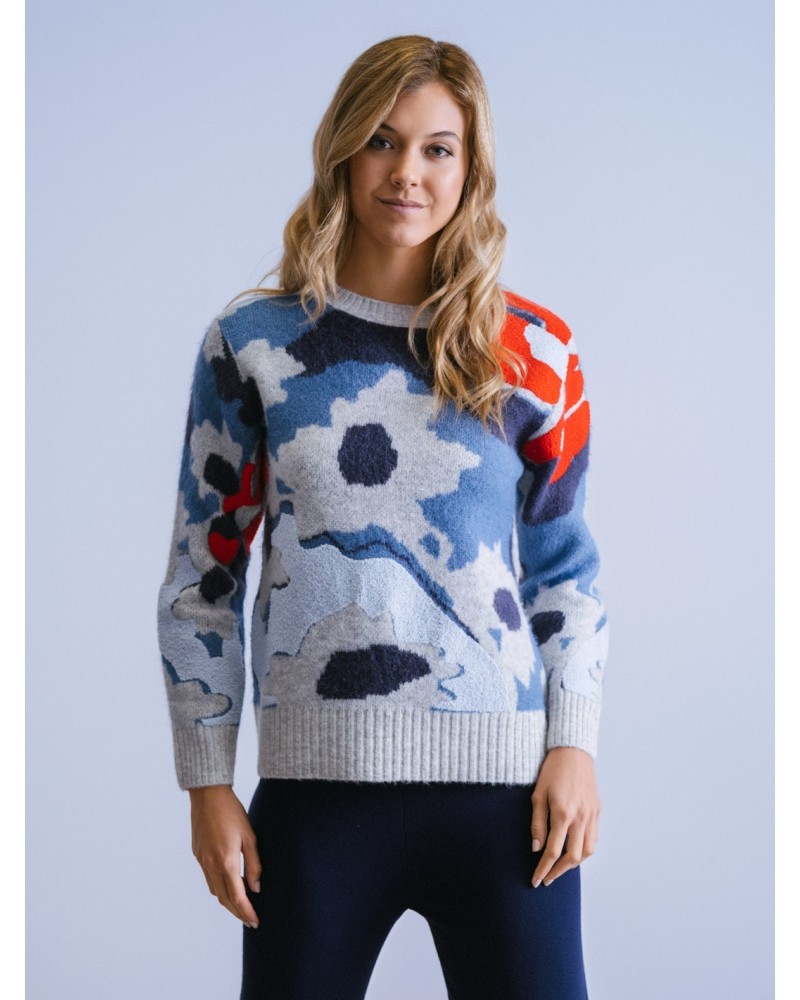 Jersey Jacquard Flores