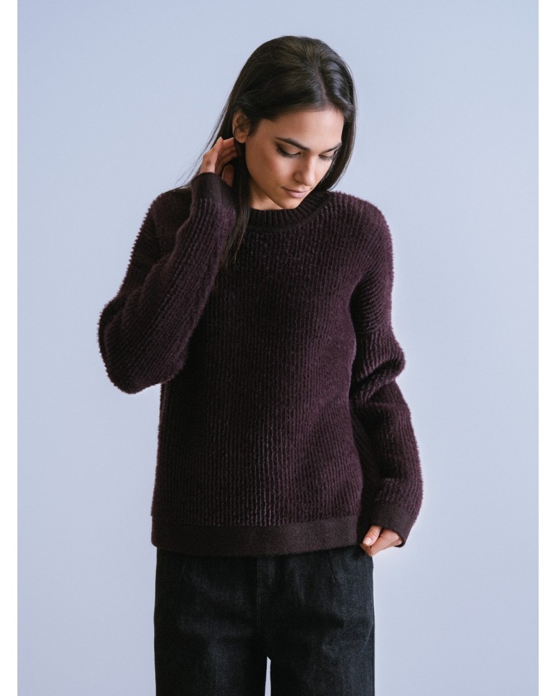 Jersey Peluche Berenjena