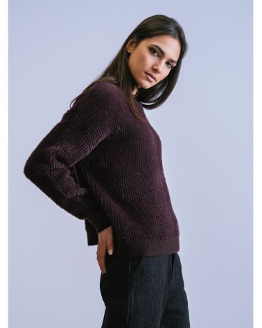 Jersey Peluche Berenjena