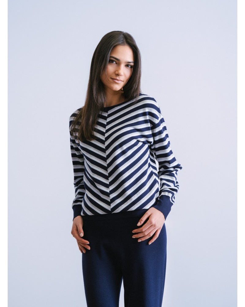 Jersey Rayas Azul Lúrex