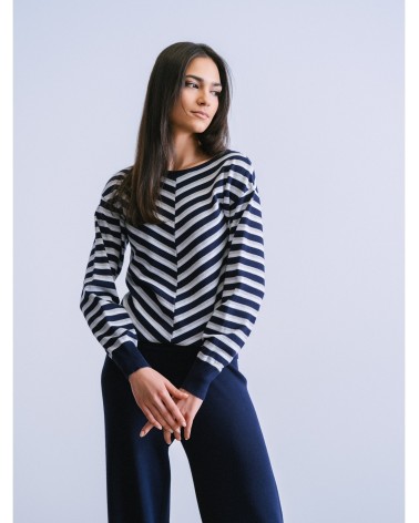 Jersey Rayas Azul Lúrex