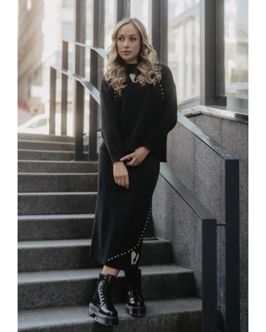 Falda Negra Corazón Rayo