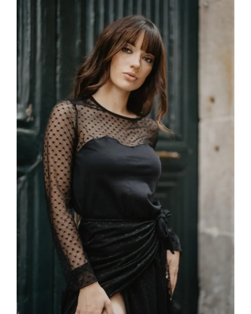 Camiseta Tul Corazones