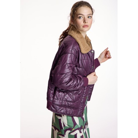 Parka Acolchada Burdeos